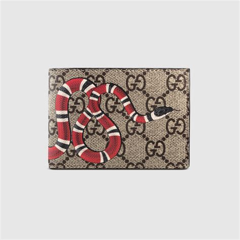 gucci blue supreme wallet|Gucci wallet snake cheap.